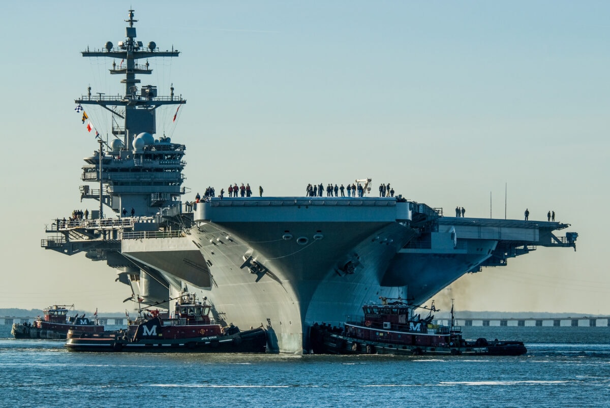 USS George H.W. Bush, the tenth and final Nimitz-class supercarrier of the United States Navy